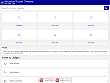 Tablet Screenshot of hindustanbroomsindia.com